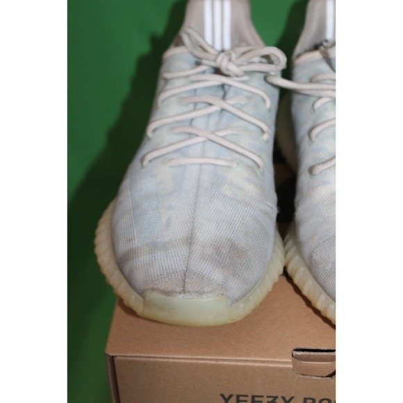 Adidas 350 V2 Originals Yeezy Boost Mono Ice Sneakers Men's Size 10.5 GW2869 - Picture 3 of 10